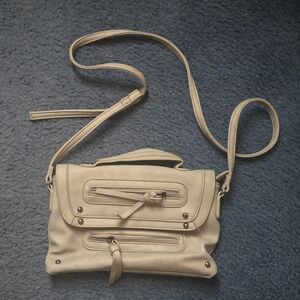 Fossil Cream Crossbody Bag